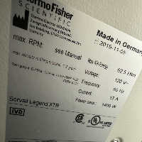 Thermo Sorvall Legend XTR Refrigerated Centrifuge image 2